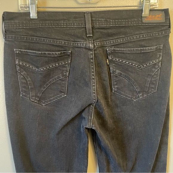 LEVIS 505 Jeans Straight Leg Black Women’s  Size 10M denim - Picture 3 of 11